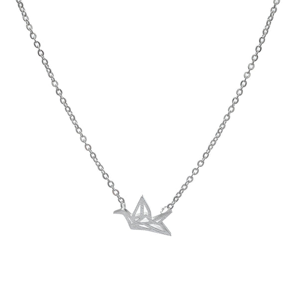 'Origami Crane' Necklace - Polka Luka Resin Jewellery