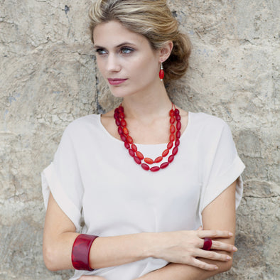 'Barcelona' Necklace - Polka Luka Resin Jewellery