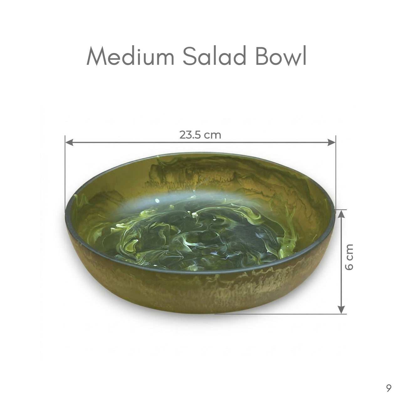 Medium Resin Salad Bowl
