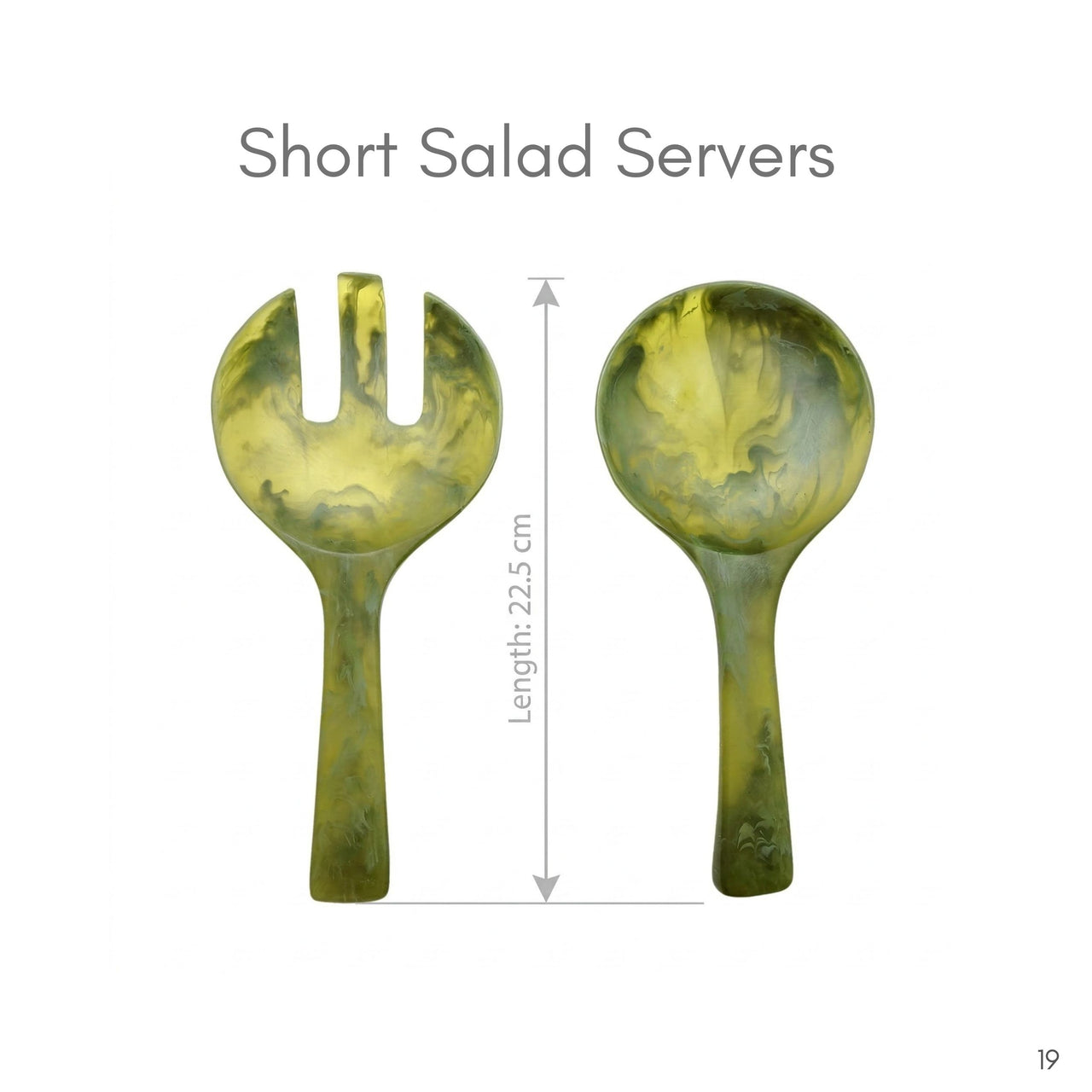 Short Resin Salad Servers