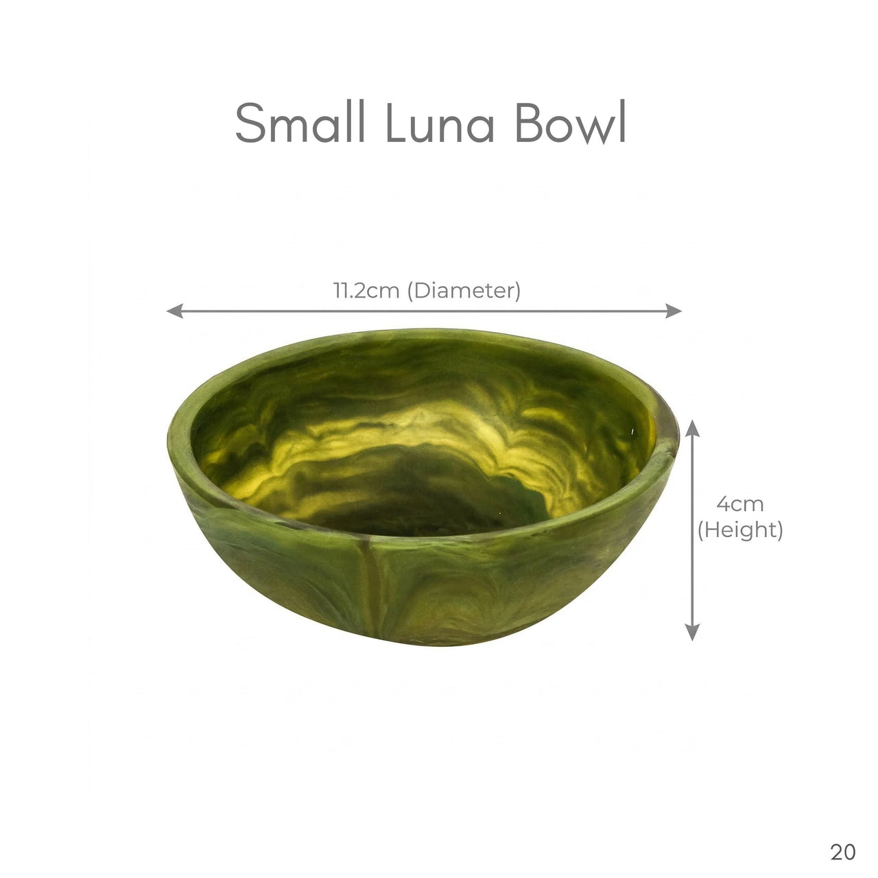 Small Luna Resin Bowl