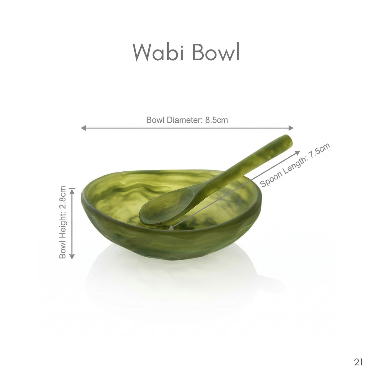 Resin 'Wabi' Bowl with Spoon