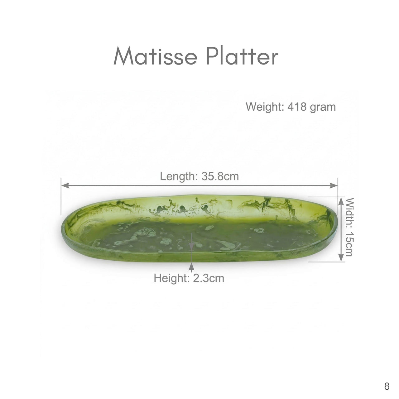 Matisse Resin Platter