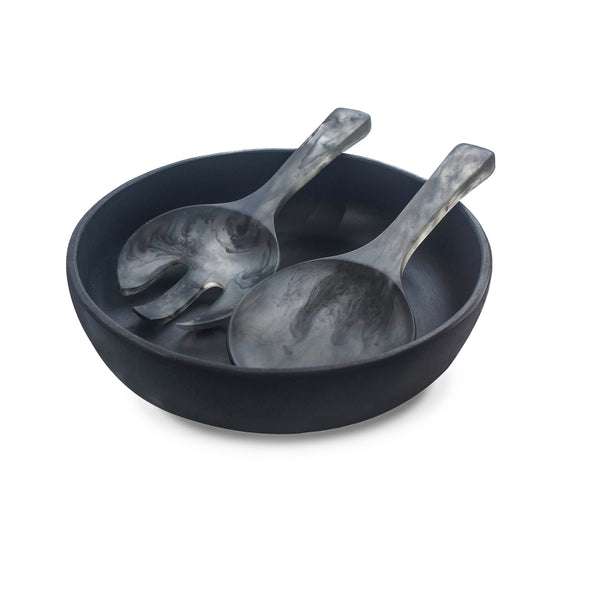 Medium Salad Bowl & Short Salad Server Set