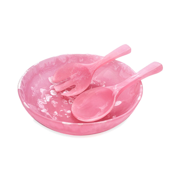 Large Luna Salad Bowl + Short Salad Servers