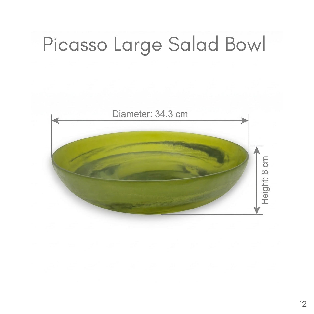 Picasso Large Resin Salad Bowl