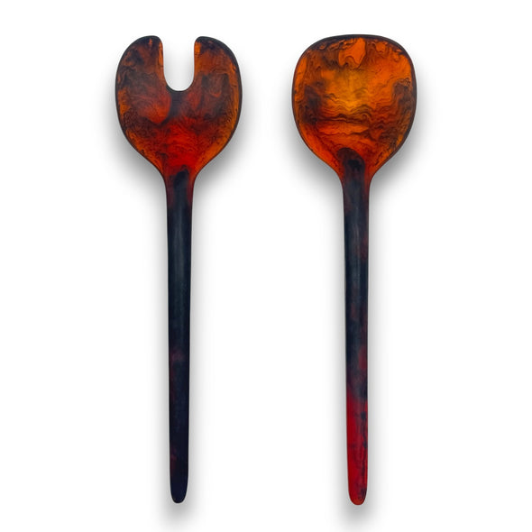 Gauguin Resin Salad Servers