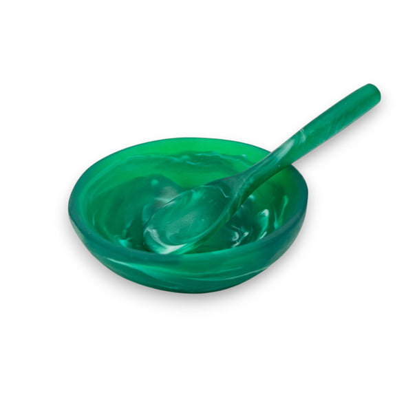 Resin Salt Bowl + Spoon Set