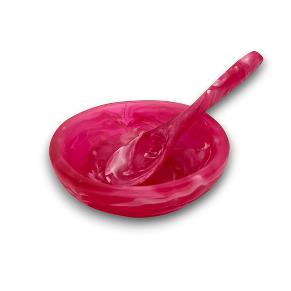 Resin Salt Bowl + Spoon Set