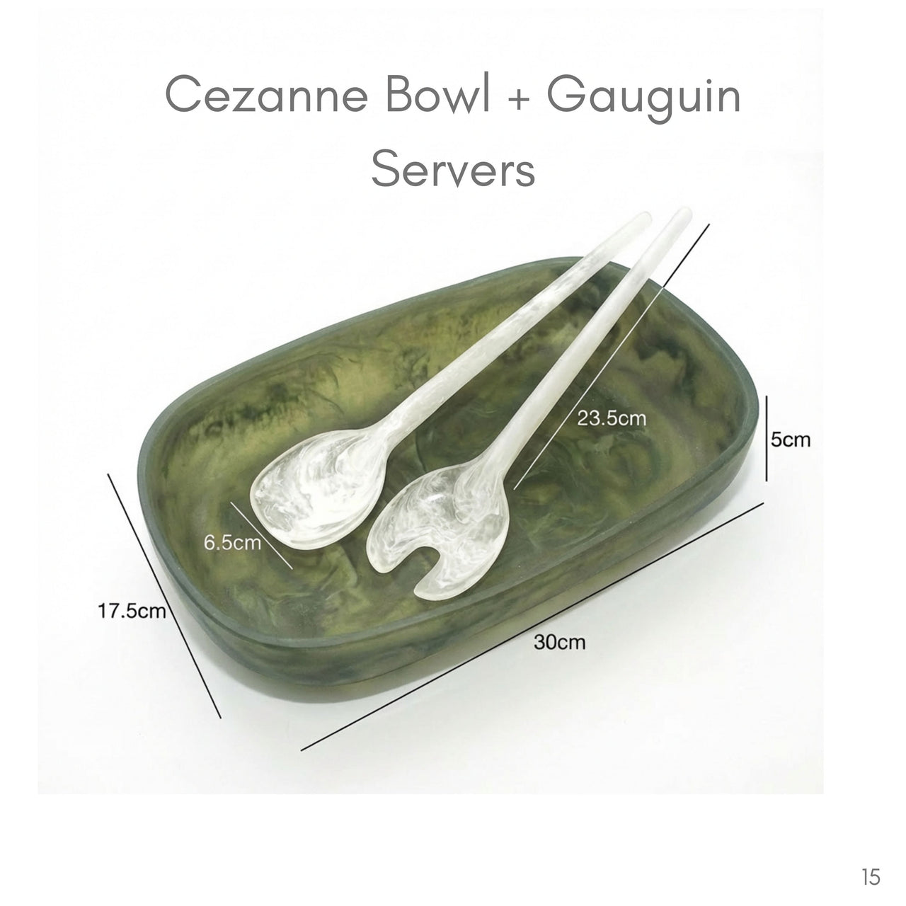 Cezanne Serving Bowl + Gauguin Servers