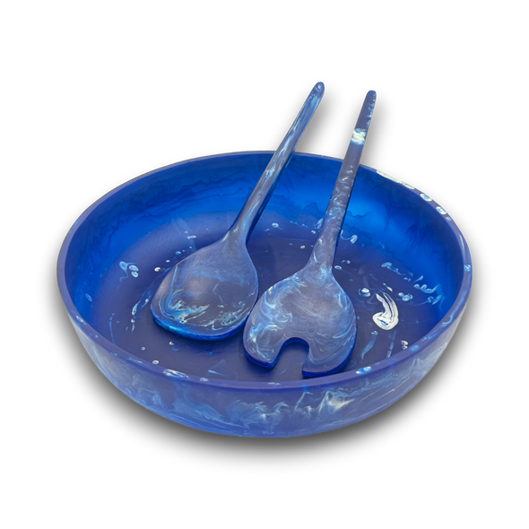 Medium Salad Bowl + Gauguin Servers