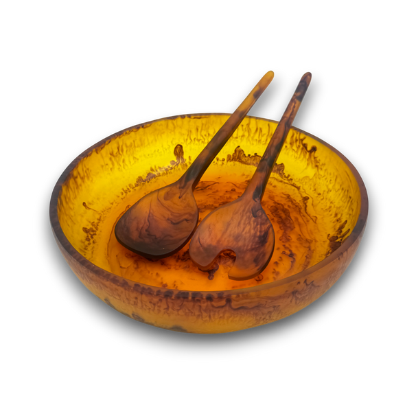 Medium Salad Bowl + Gauguin Servers