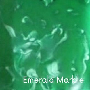 POLKA LUKA emerald green marble resin relish bowl with a smooth swirled finish for salt or small servings