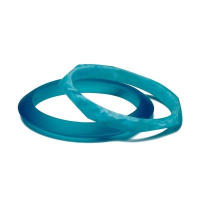 'Infinity & Rivulet' Bangle Set - Polka Luka Resin Jewellery