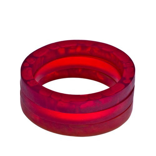 'MoMA' Resin Bangle- Triple Set - Polka Luka Resin Jewellery