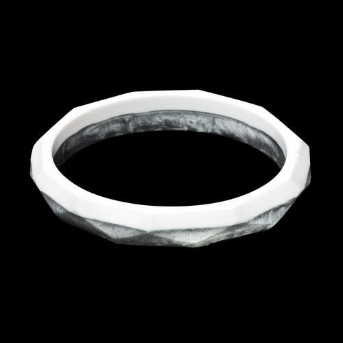 'Barcelona' Two Tone Bangle- 'TriBeCa' Range - Polka Luka Resin Jewellery