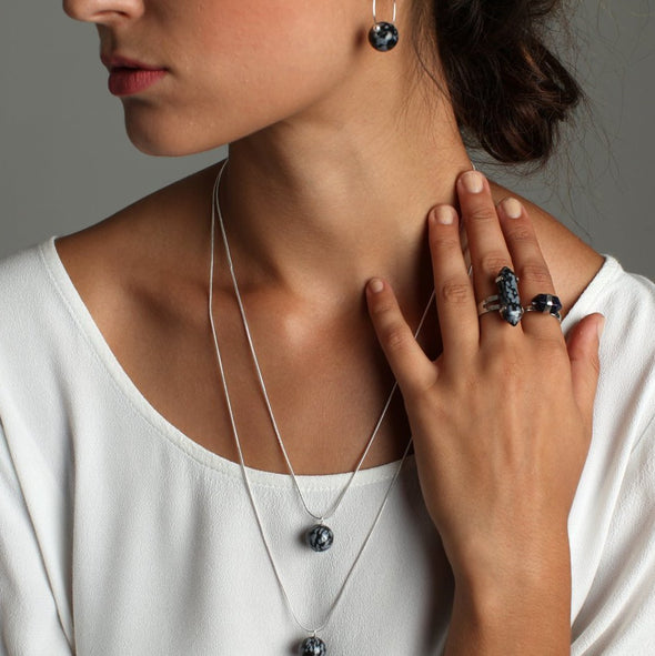 The 'Alia' Pendant- 62cm - Polka Luka Resin Jewellery