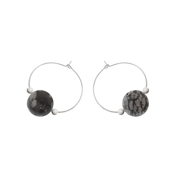 'Alia' Stone Earrings - Polka Luka Resin Jewellery