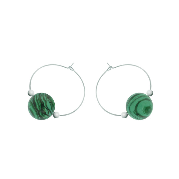 'Alia' Stone Earrings - Polka Luka Resin Jewellery
