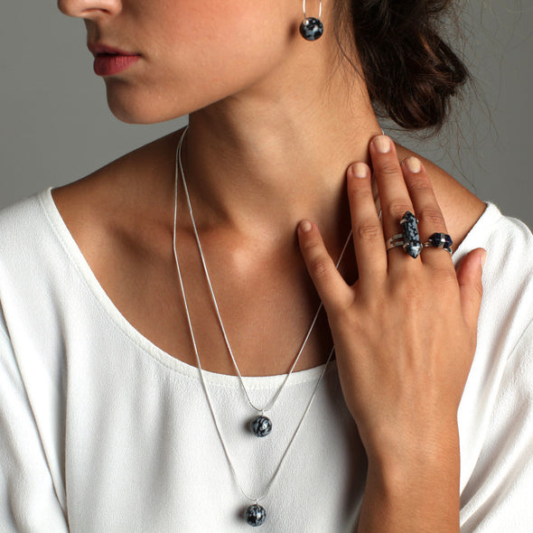 The 'Alia' Pendant- 52cm - Polka Luka Resin Jewellery