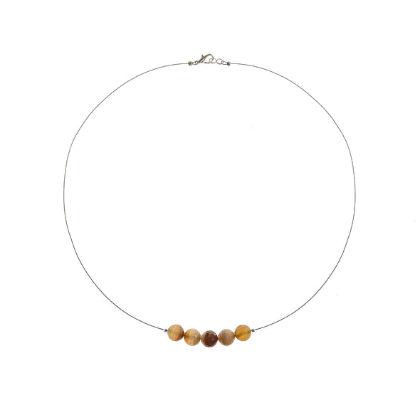 'Assisi' Stone Necklace - Polka Luka Resin Jewellery