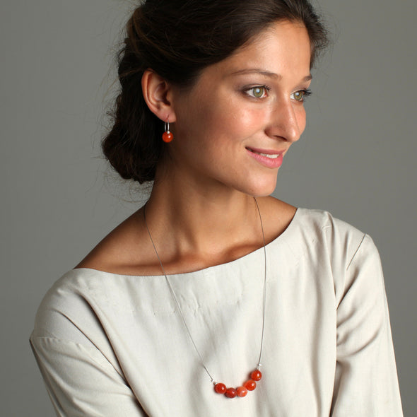 'Assisi' Stone Necklace - Polka Luka Resin Jewellery