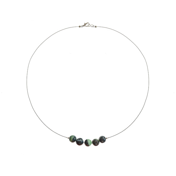 'Assisi' Stone Necklace - Polka Luka Resin Jewellery