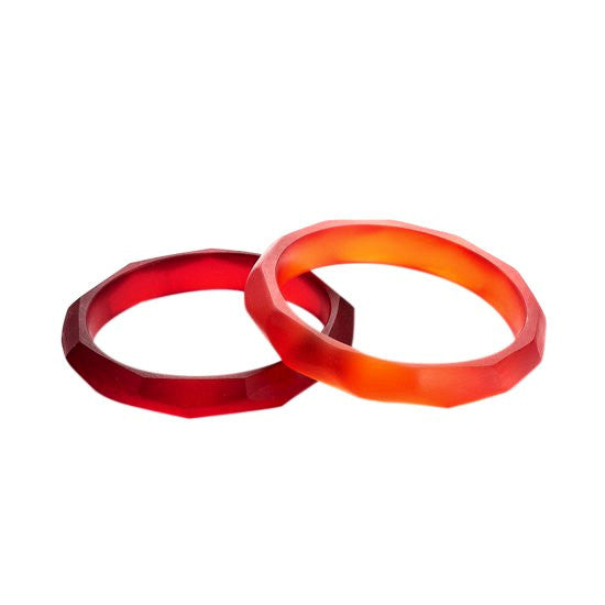 Barcelona- Double Bangle Set - Polka Luka Resin Jewellery