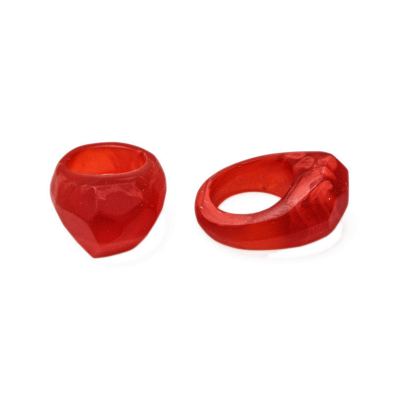 Basho' Resin Ring - Polka Luka Resin Jewellery