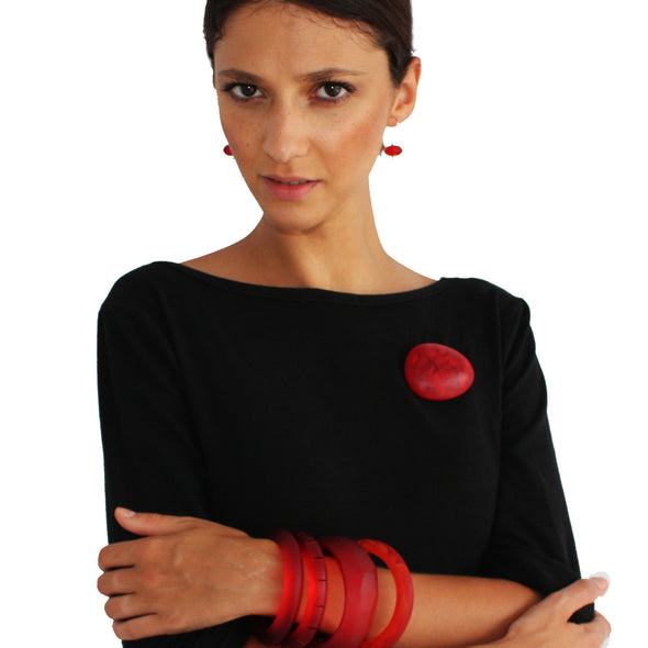 Bilbao Brooch - Polka Luka Resin Jewellery