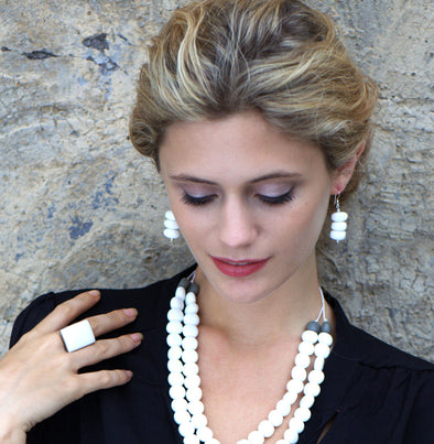'Manhattan' Ring - Polka Luka Resin Jewellery