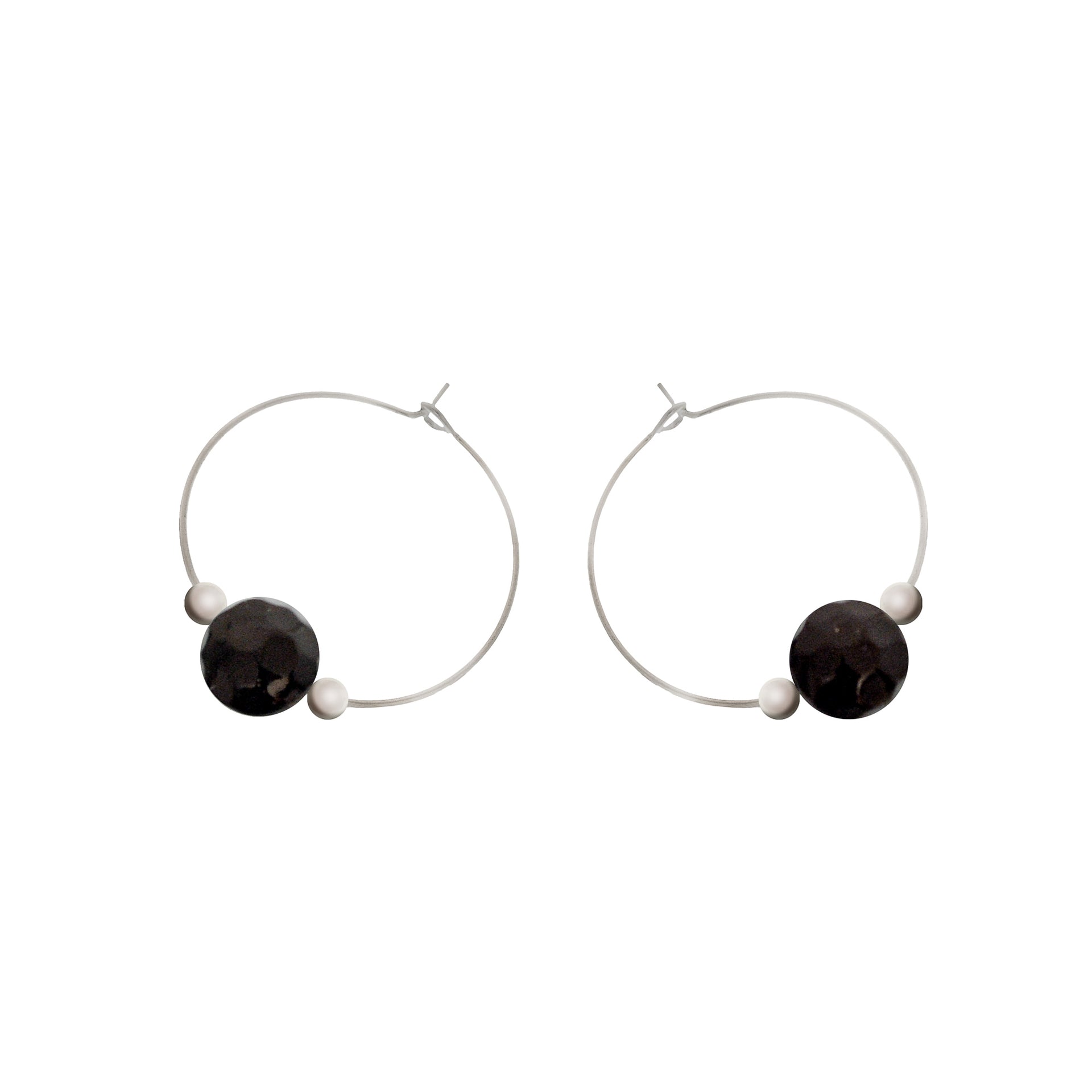 'Bodhi' Stone Earrings - Polka Luka Resin Jewellery