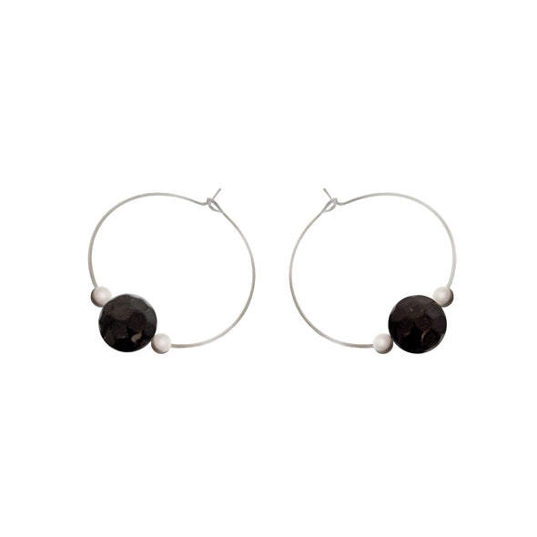 'Bodhi' Stone Earrings - Polka Luka Resin Jewellery