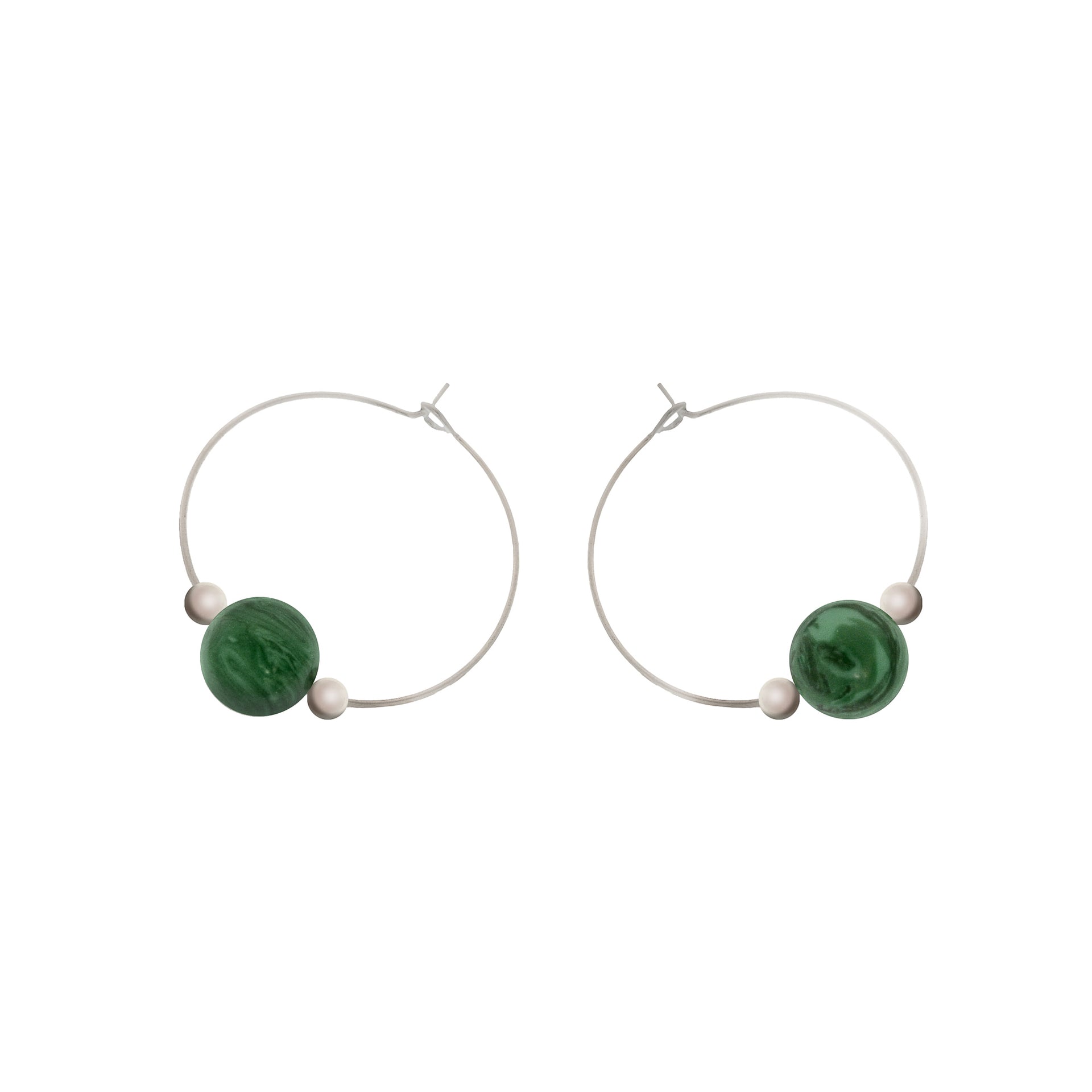 'Bodhi' Stone Earrings - Polka Luka Resin Jewellery