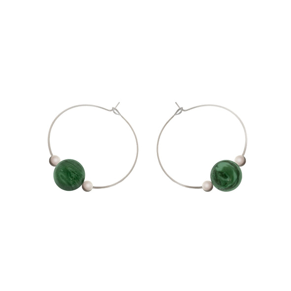 'Bodhi' Stone Earrings - Polka Luka Resin Jewellery