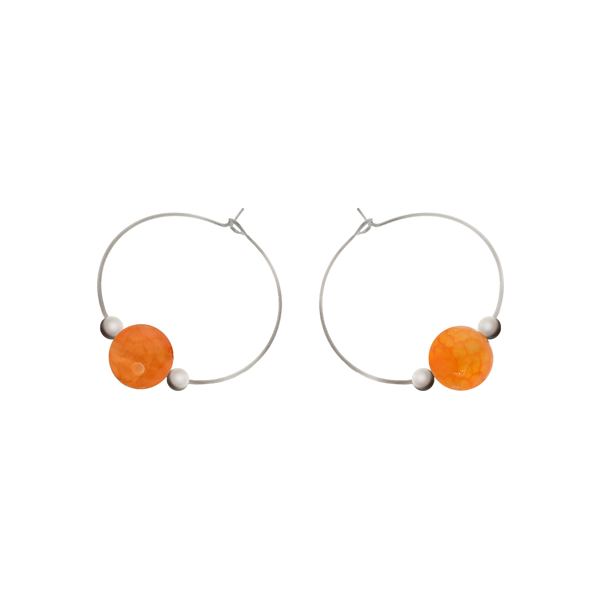 'Bodhi' Stone Earrings - Polka Luka Resin Jewellery
