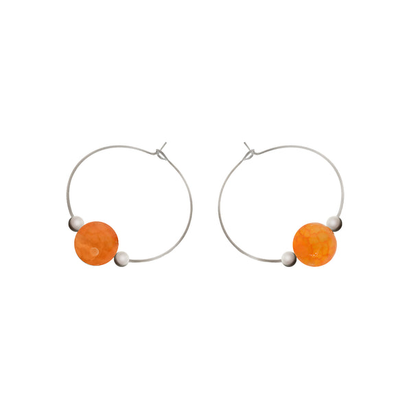 'Bodhi' Stone Earrings - Polka Luka Resin Jewellery