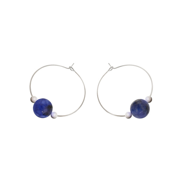 'Bodhi' Stone Earrings - Polka Luka Resin Jewellery