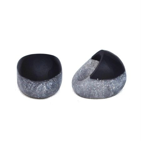 'Soho' Two Tone Resin Ring - Polka Luka Resin Jewellery