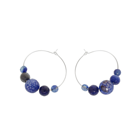 'Gaia' Stone Earrings - Polka Luka Resin Jewellery