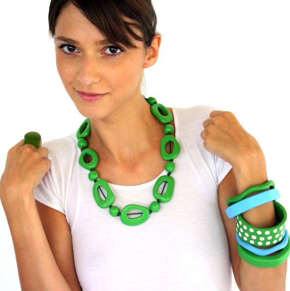 Miro Short Resin Necklace - Polka Luka Resin Jewellery