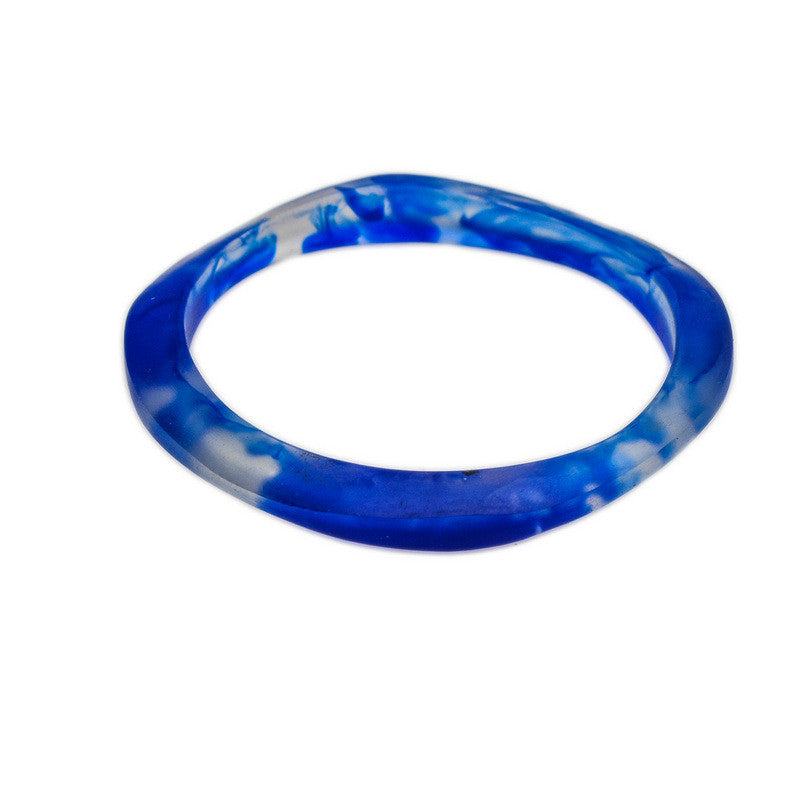 "Haiku" Single Resin Bangle - Polka Luka Resin Jewellery