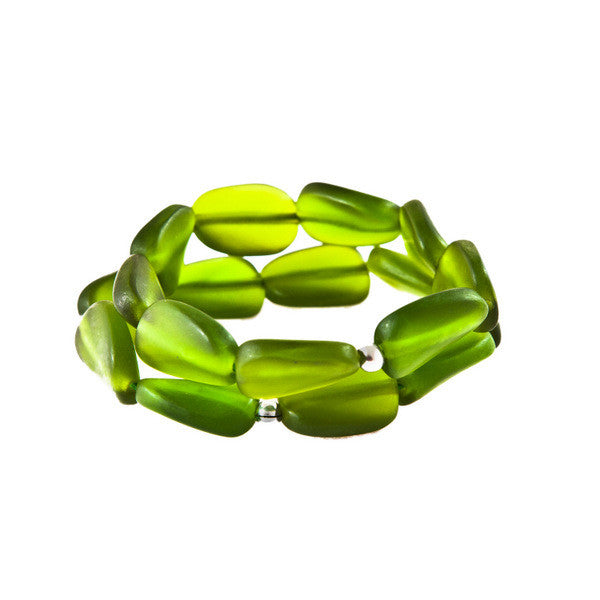 'Hanoi' Double Strand Resin Bracelet - Polka Luka Resin Jewellery
