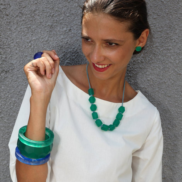 Harlem Resin Necklace - Polka Luka Resin Jewellery