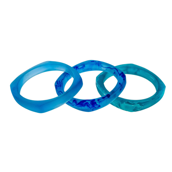 Interstellar Triple Resin Bangle Set