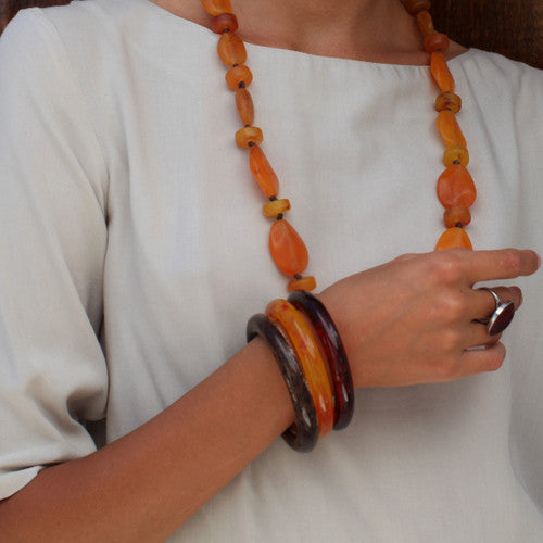 Aura Resin Bangle- Polished Finish - Polka Luka Resin Jewellery