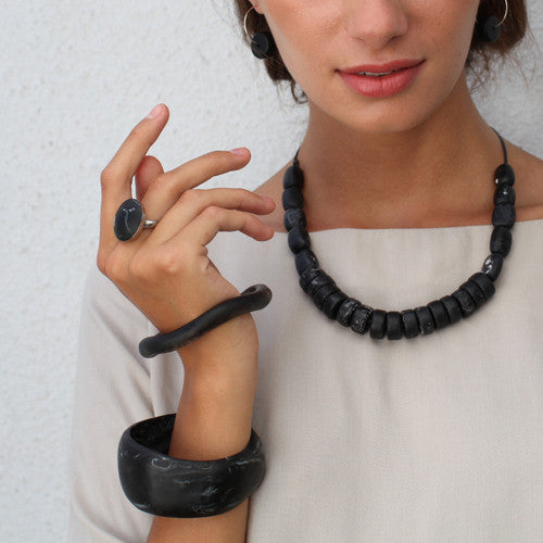 Island Resin Bangle - Polka Luka Resin Jewellery