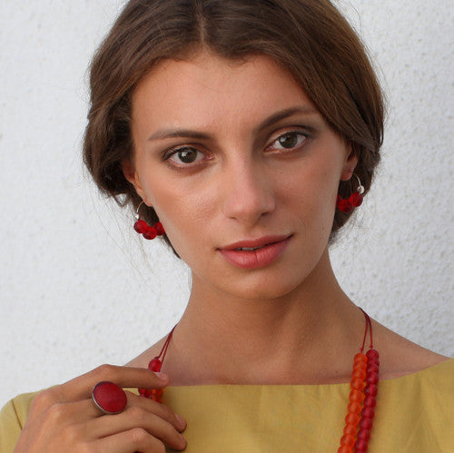 Santorini Resin Earrings - Polka Luka Resin Jewellery