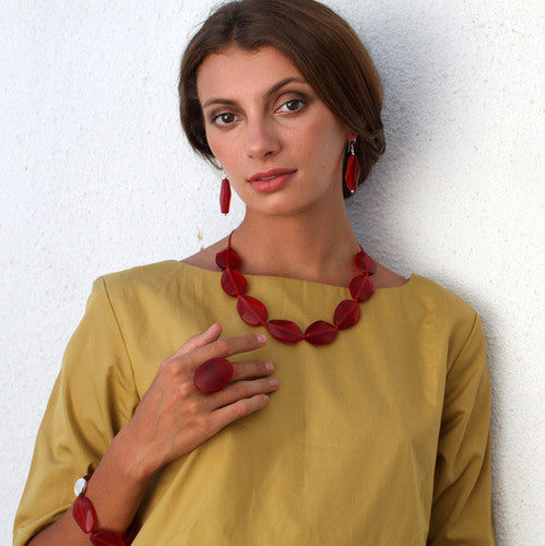 Thalassa Short Resin Necklace - Polka Luka Resin Jewellery