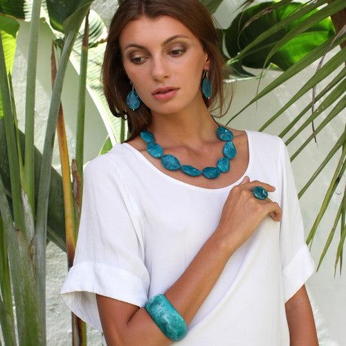 Thalassa Short Resin Necklace - Polka Luka Resin Jewellery